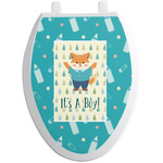 Baby Shower Toilet Seat Decal - Elongated (Personalized)