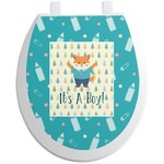 Baby Shower Toilet Seat Decal - Round (Personalized)