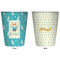 Baby Shower Trash Can White - Front and Back - Apvl