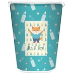 Baby Shower Waste Basket - Single Sided (White) (Personalized)