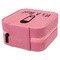 Baby Shower Travel Jewelry Boxes - Leather - Pink - View from Rear