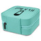 Baby Shower Travel Jewelry Boxes - Leather - Teal - View from Rear