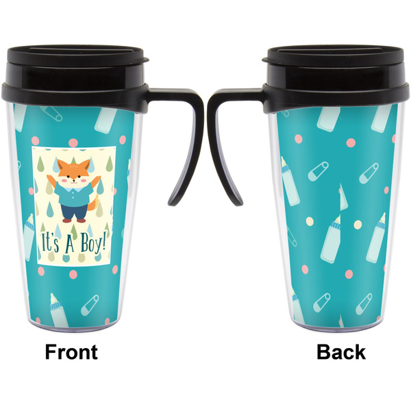 Baby Shower Travel Mug with Black Handle - Approval