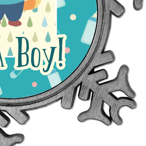 Baby Shower Vintage Snowflake - Detail