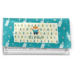 Baby Shower Vinyl Checkbook Cover (Personalized)