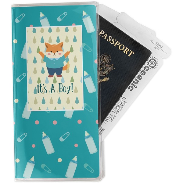 Custom Baby Shower Travel Document Holder