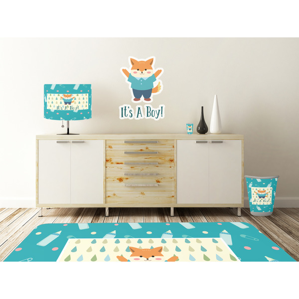 Baby Shower Wall Graphic Decal Wooden Desk