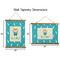 Baby Shower Wall Hanging Tapestries - Parent/Sizing