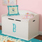 Baby Shower Wall Letter Decal Small on Toy Chest