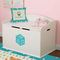 Baby Shower Wall Monogram on Toy Chest