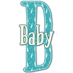 Baby Shower Name & Initial Decal - Custom Sized (Personalized)