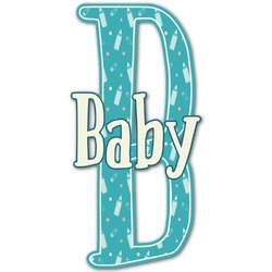 Baby Shower Name & Initial Decal - Custom Sized (Personalized)
