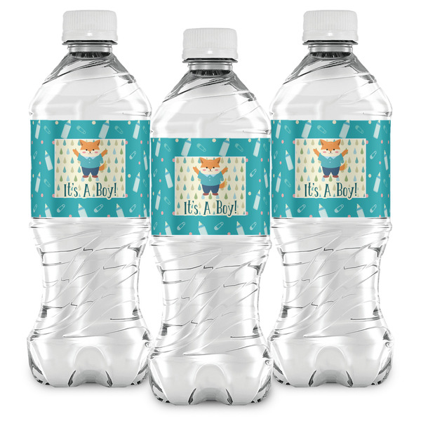 Baby Shower Water Bottle Labels - Front View