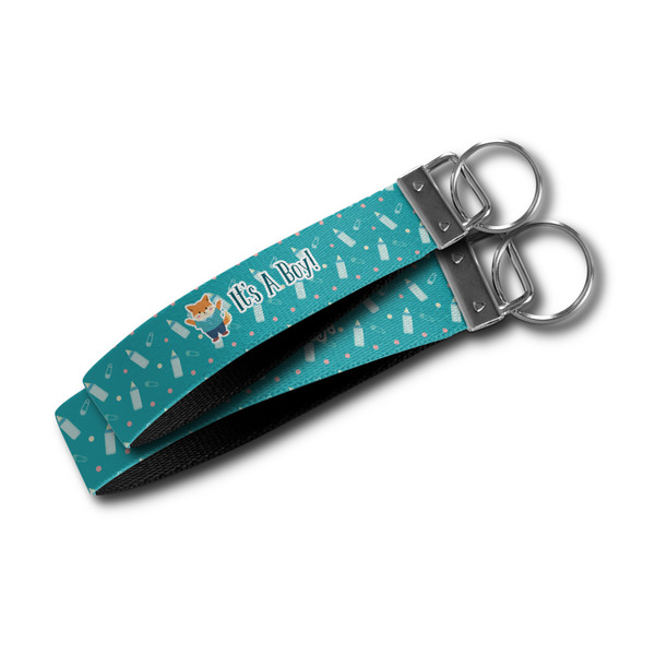 Baby Shower Webbing Keychain FOBs - Size Comparison