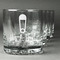 Baby Shower Whiskey Glasses Set of 4 - Engraved Front