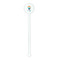 Baby Shower White Plastic 5.5" Stir Stick - Round - Single Stick