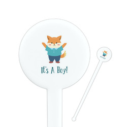 Baby Shower Round Plastic Stir Sticks