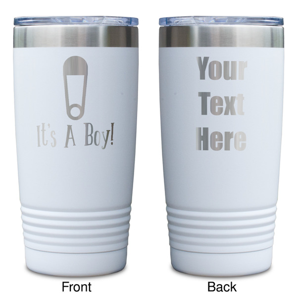 Baby Shower White Polar Camel Tumbler - 20oz - Double Sided - Approval