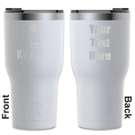 Baby Shower RTIC Tumbler - White - Engraved Front & Back (Personalized)