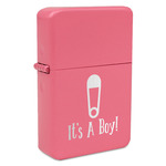 Baby Shower Windproof Lighter - Pink - Single Sided