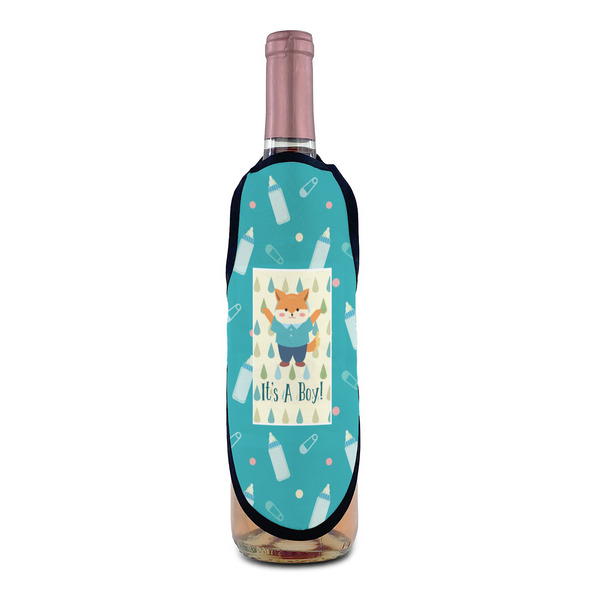 Baby Shower Wine Bottle Apron - IN CONTEXT