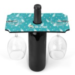 Baby Shower Wine Bottle & Glass Holder (Personalized)