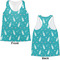 Baby Shower Womens Racerback Tank Tops - Medium - Front and Back