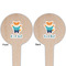 Baby Shower Wooden 4" Food Pick - Round - Double Sided - Front & Back