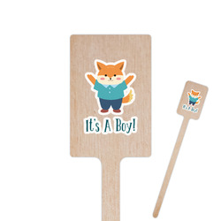 Baby Shower 6.25" Rectangle Wooden Stir Sticks - Double Sided