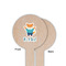 Baby Shower Wooden 6" Food Pick - Round - Single Sided - Front & Back