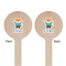 Baby Shower Wooden 7.5" Stir Stick - Round - Double Sided - Front & Back