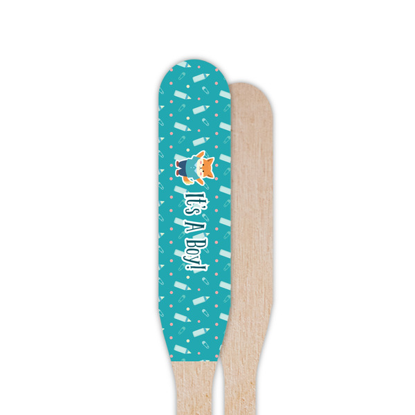 Baby Shower Wooden Food Pick - Paddle - Single Sided - Front & Back