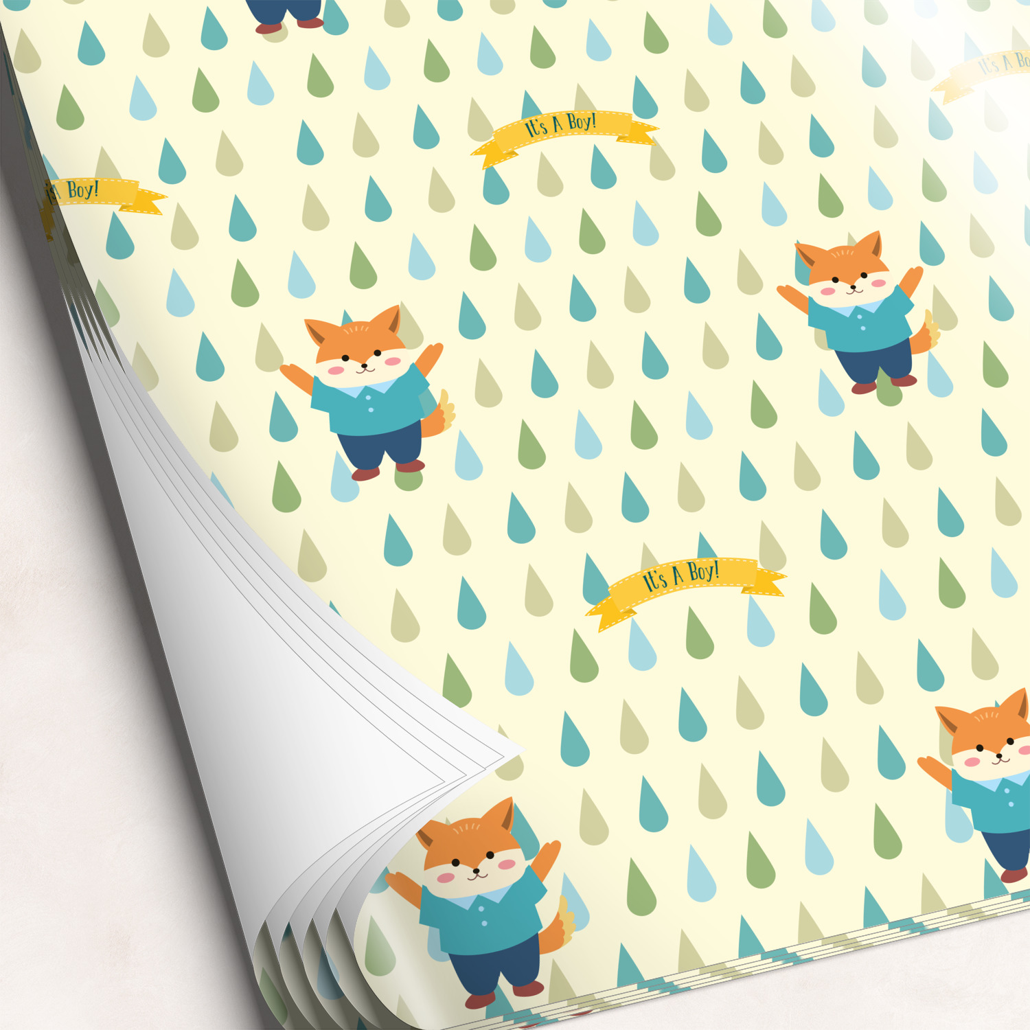 Baby Shower Design Custom Wrapping Paper