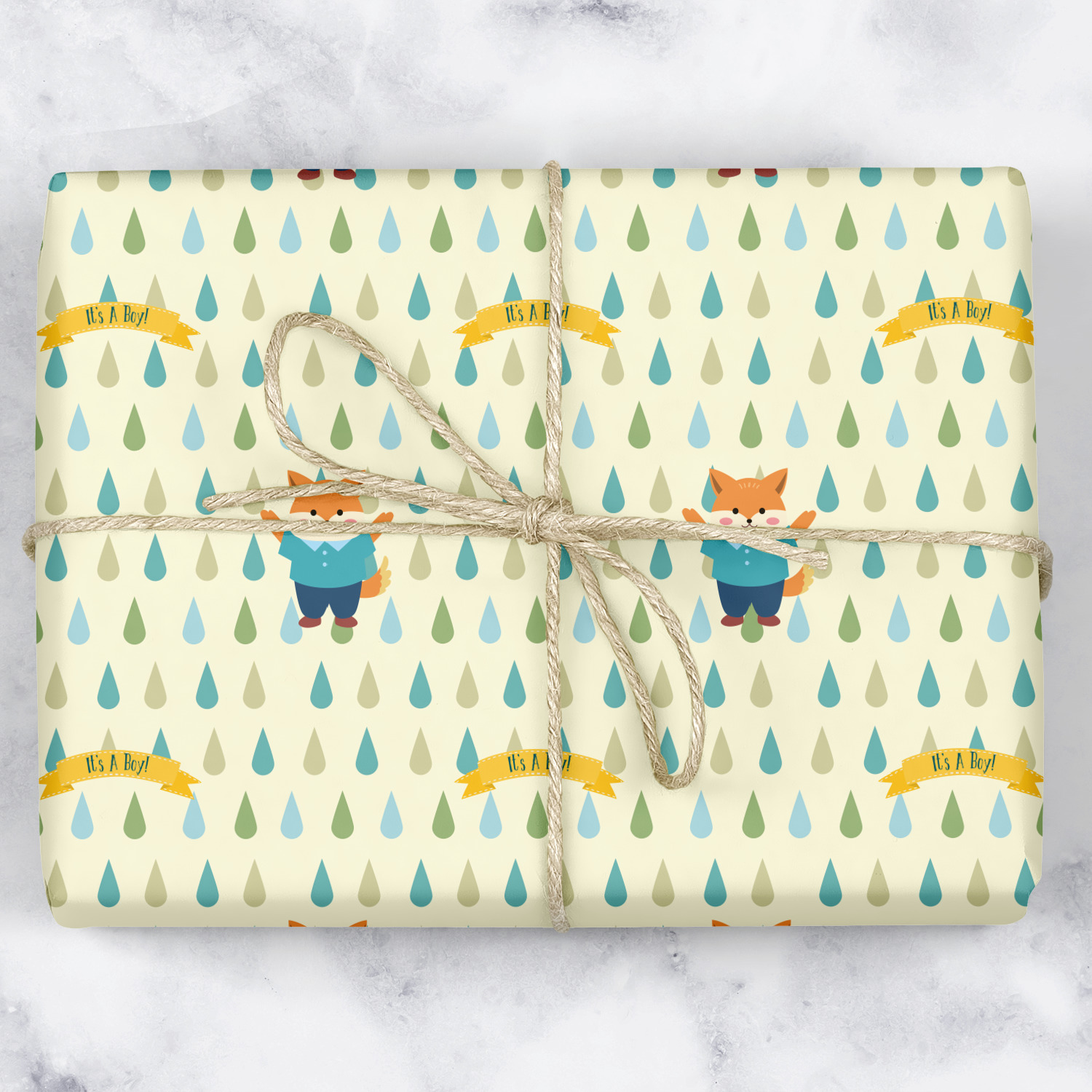 Baby Shower Wrapping Paper Roll Small YouCustomizeIt