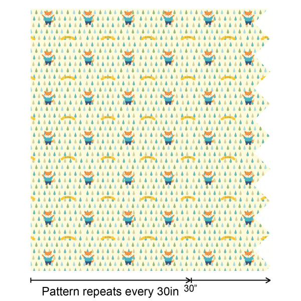 Baby Shower Wrapping Paper Roll - Matte - Partial Roll