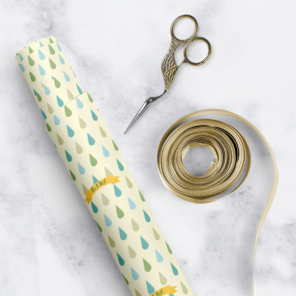Baby Shower Wrapping Paper Rolls - Lifestyle 1