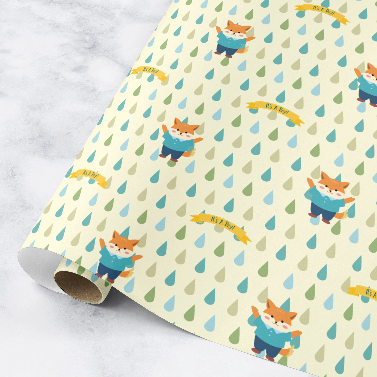 Baby Shower Wrapping Paper Roll Small YouCustomizeIt