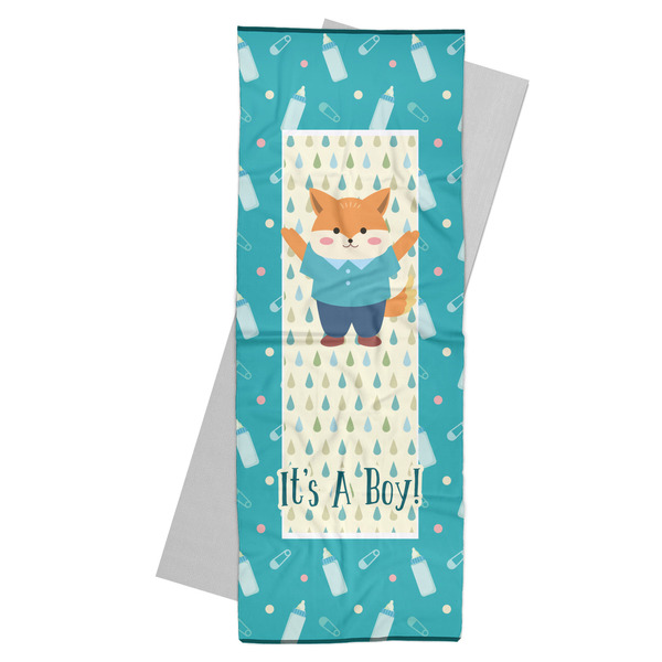 Custom Baby Shower Yoga Mat Towel (Personalized)