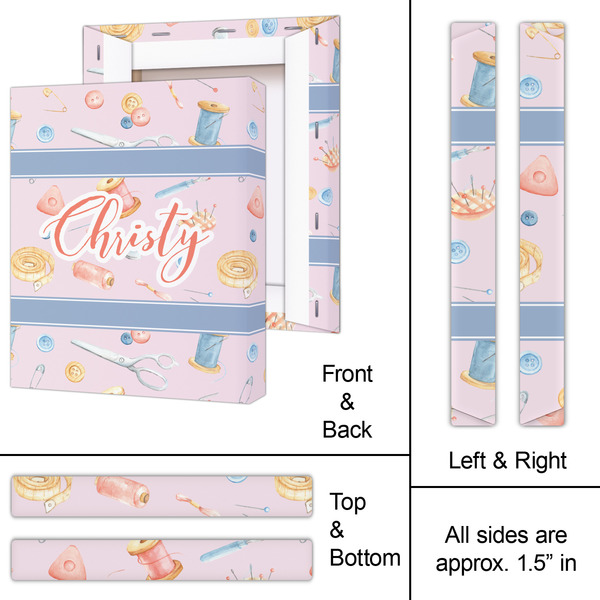 Sewing Time 11x14 - Canvas Print - Approval