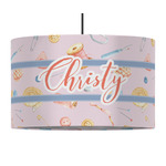 Sewing Time 12" Drum Pendant Lamp - Fabric (Personalized)