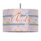 Sewing Time 12" Drum Pendant Lamp - Fabric (Personalized)