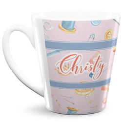 Sewing Time 12 Oz Latte Mug (Personalized)