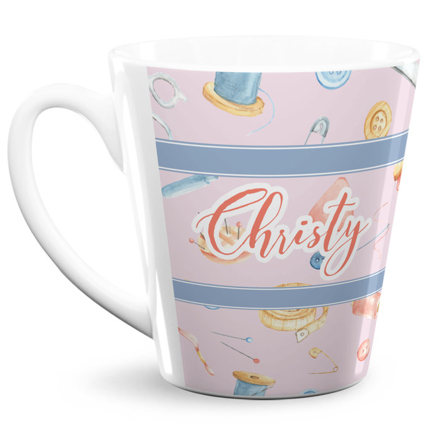 Custom Sewing Time 12 Oz Latte Mug (Personalized)