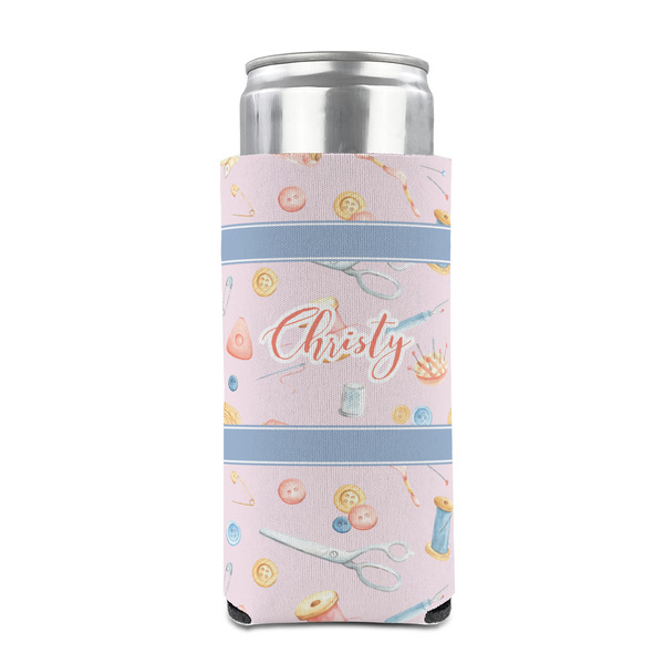 Sewing Time 12oz Tall Can Sleeve - FRONT (on can)