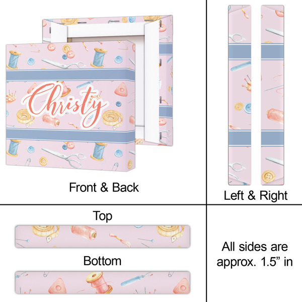 Sewing Time 12x12 - Canvas Print - Approval