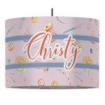 Sewing Time 16" Drum Pendant Lamp - Fabric (Personalized)