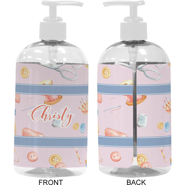 Sewing Time 16 oz Plastic Liquid Dispenser- Approval- White