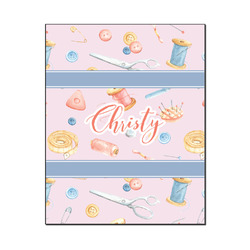 Sewing Time Wood Print - 16x20 (Personalized)