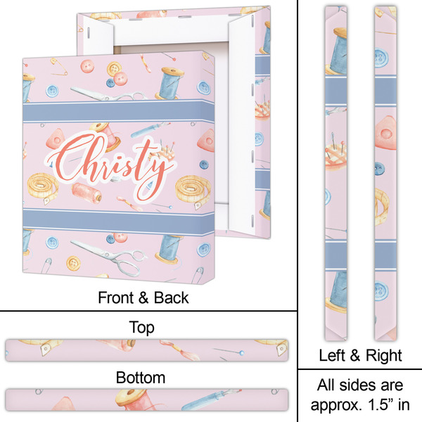 Sewing Time 20x24 - Canvas Print - Approval