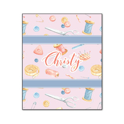 Sewing Time Wood Print - 20x24 (Personalized)
